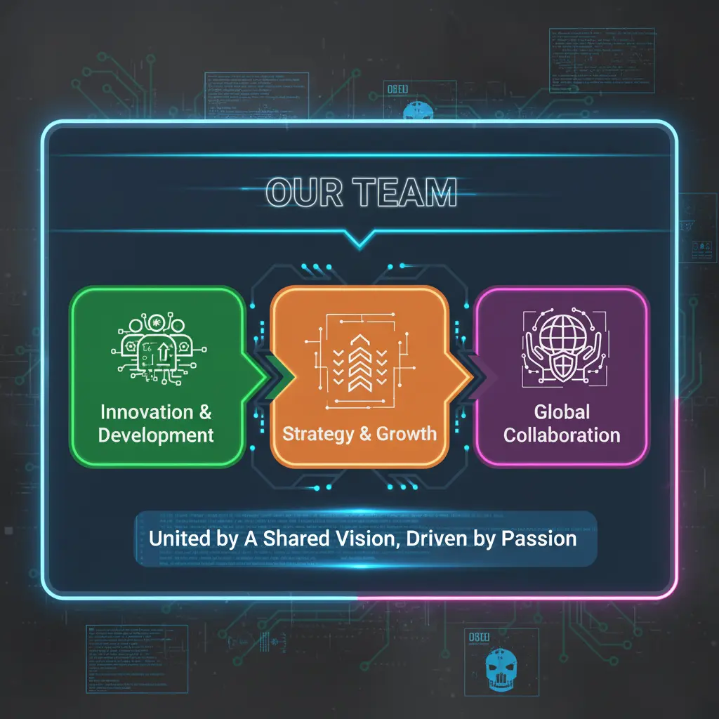 Team working on laptops